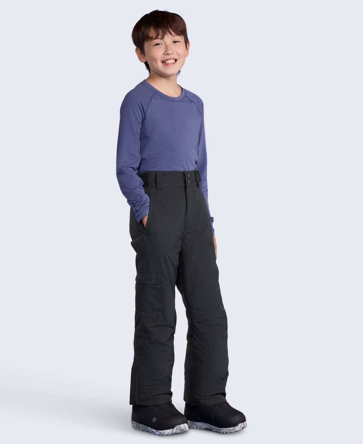 Glaze Kids Cargo Waterproof Ski Pants - Black
