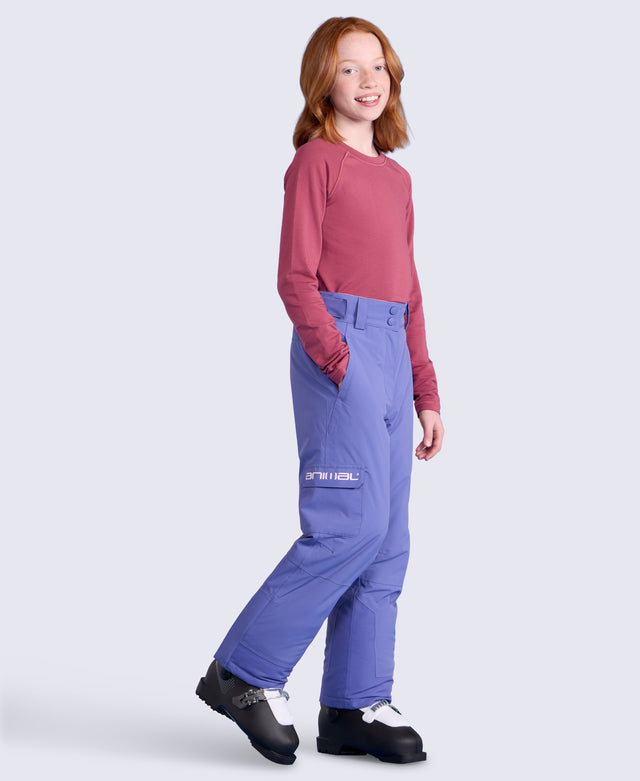 Glaze Kids Cargo Waterproof Ski Pants - Dusky Purple