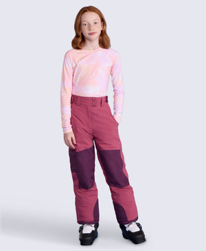 Powder Kids Waterproof Ski Pants - Berry