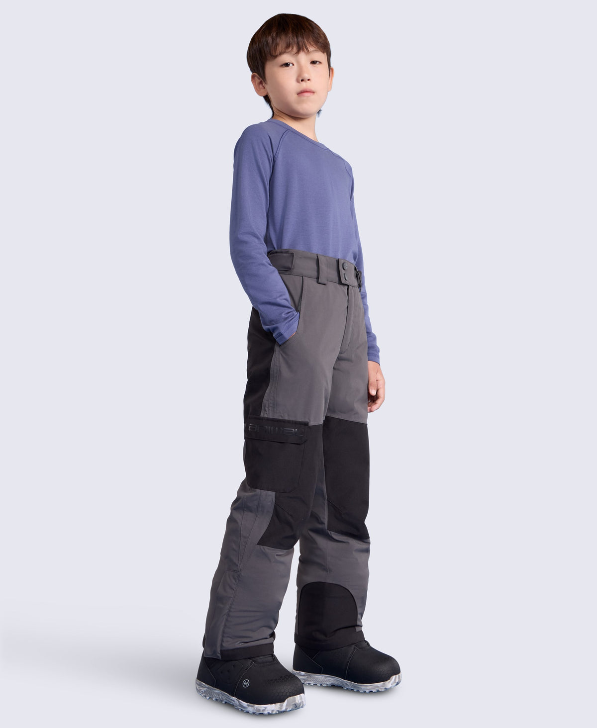 Powder Kids Waterproof Ski Pants - Grey