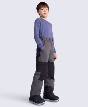 Powder Kids Waterproof Ski Pants - Grey