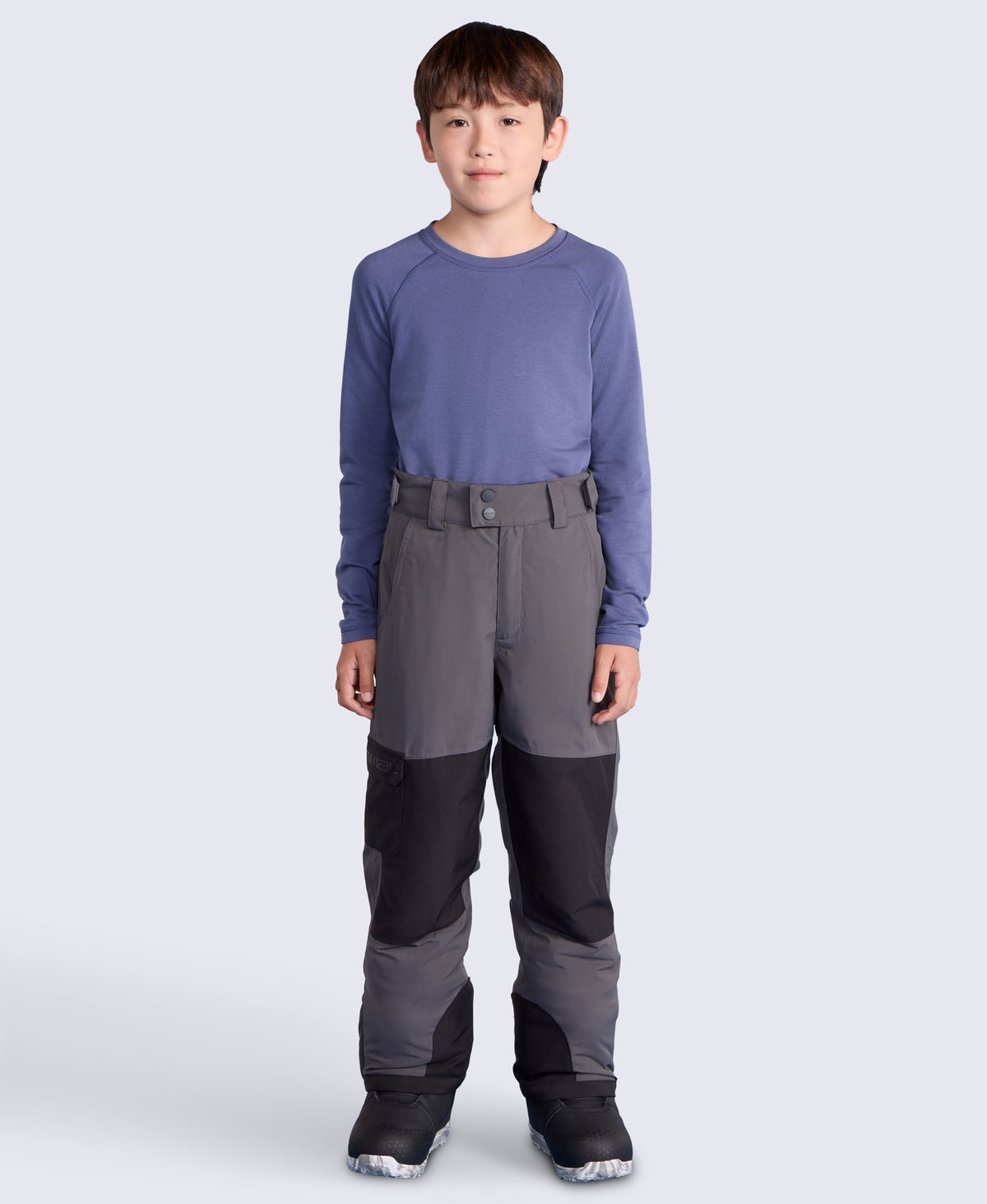 Powder Kids Waterproof Ski Pants - Grey