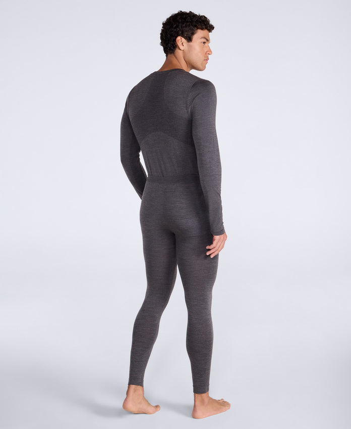 Aeryn Mens Merino Blend Seamless Pants - Black