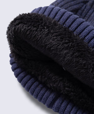 Billy Mens Sherpa Lined Beanie - Navy