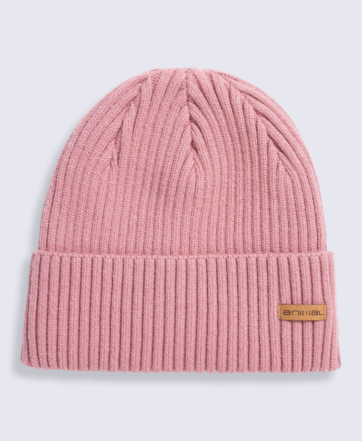 Bobbi Sherpa Lined Ribbed Beanie - Pink
