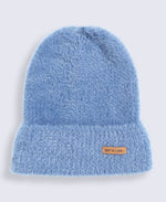 Fluffy Beanie - Blue