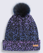 Celeste Fleece Lined Pom Beanie - Purple