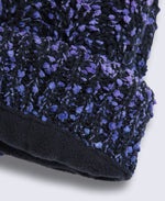 Celeste Fleece Lined Pom Beanie - Purple