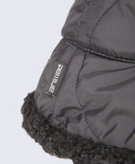 Ellie Womens Quilted Borg Lined Bucket Hat - Black