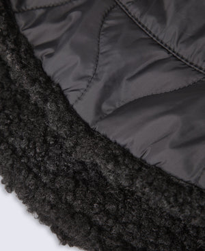 Ellie Womens Quilted Borg Lined Bucket Hat - Black