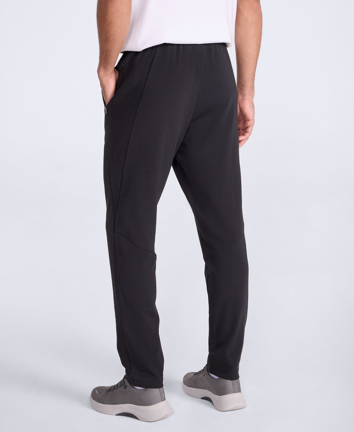 Mens Active Zip Joggers - Black