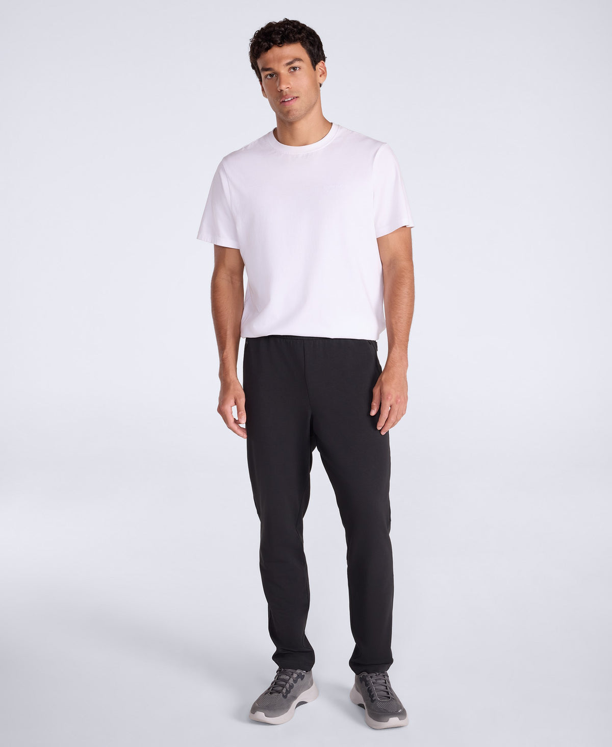 Mens Active Zip Joggers - Black