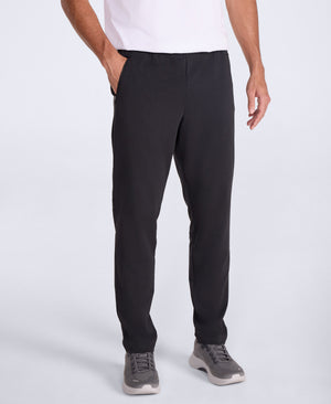 Mens Active Zip Joggers - Black