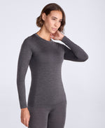 Aeryn Womens Merino Blend Long Sleeve Top - Black