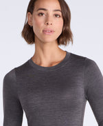 Aeryn Womens Merino Blend Long Sleeve Top - Black