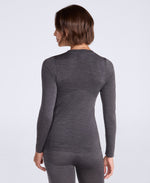 Aeryn Womens Merino Blend Long Sleeve Top - Black
