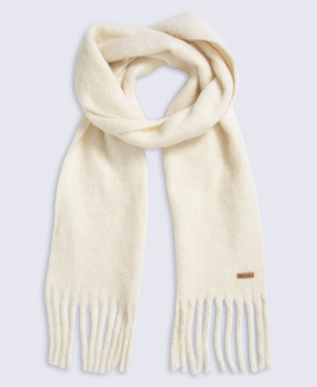 Womens Cosy Brushed Scarf - Beige
