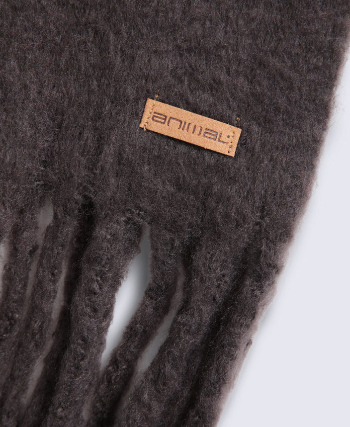 Womens Cosy Brushed Scarf - Brown