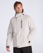 Forge Men’s Lightweight Padded Waterproof Ski Jacket - Light Grey
