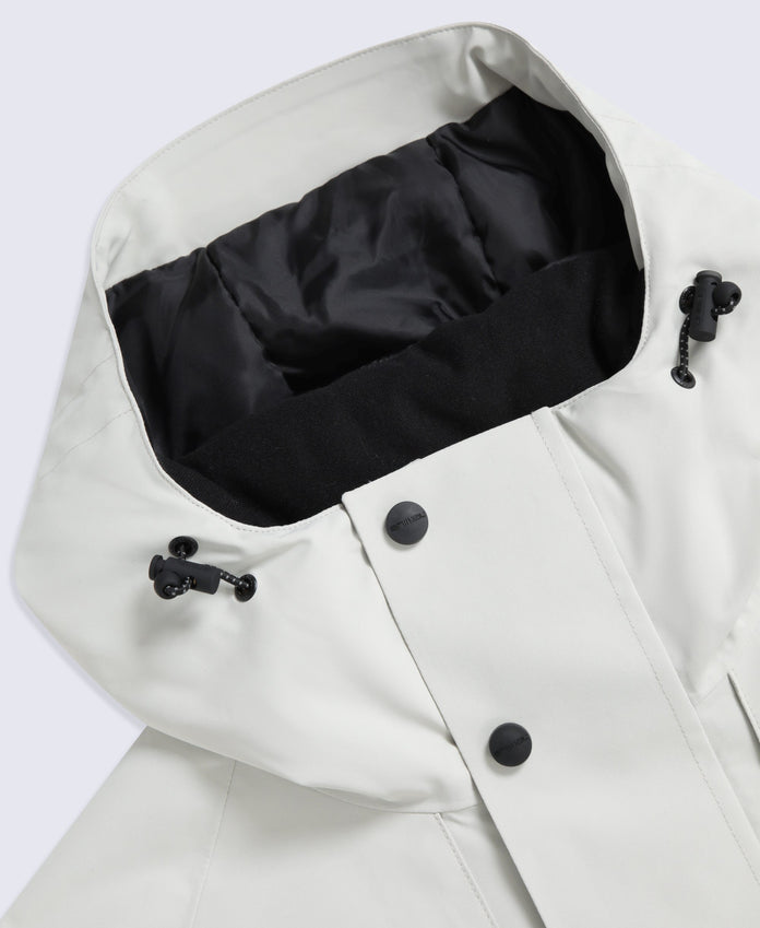 Forge Men’s Lightweight Padded Waterproof Ski Jacket - Light Grey