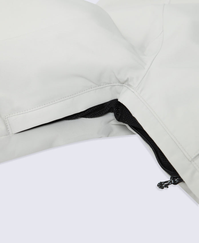 Forge Men’s Lightweight Padded Waterproof Ski Jacket - Light Grey