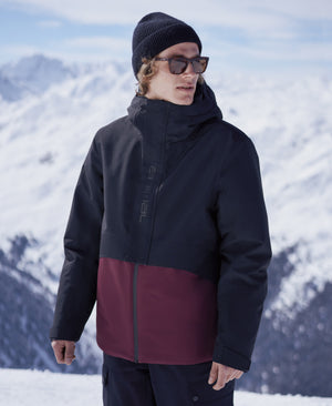 Ice Hawk Men's Extreme Padded Waterproof Ski Jacket - Burgundy
