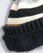 Leo Kids Sherpa Lined Beanie - Blue