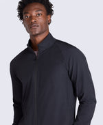 Avenue Mens Lightweight Funnel Neck Jacket - Black