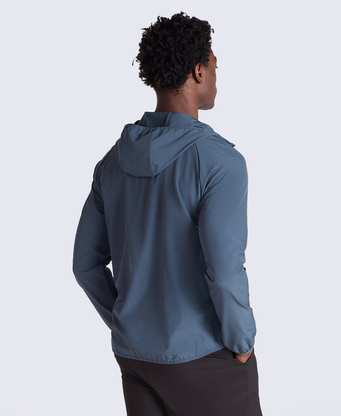 Avenue Mens Lightweight Hooded Jacket - Petrol