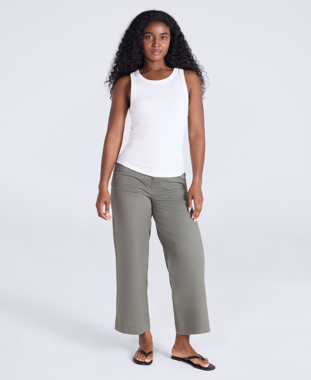 Elevate Womens Straight Leg Trousers - Light Khaki