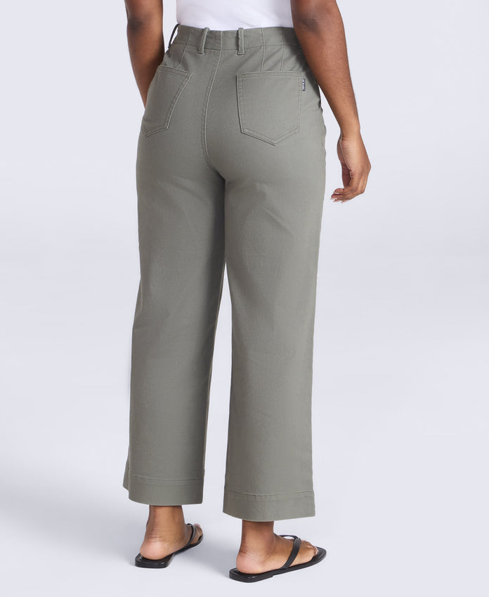 Elevate Womens Straight Leg Trousers - Light Khaki