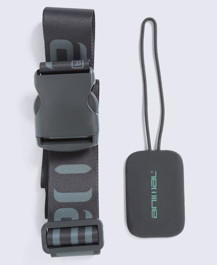 Animal Travel Luggage Strap and Tag Set - Black