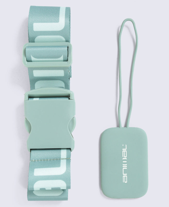 Animal Travel Luggage Strap and Tag Set - Pale Green