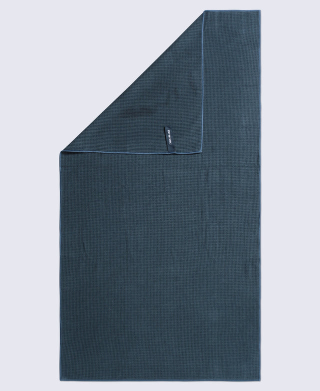 Waffle Microfibre Travel Towel 130 x 70cm - Dark Blue