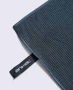 Waffle Microfibre Travel Towel 130 x 70cm - Dark Blue