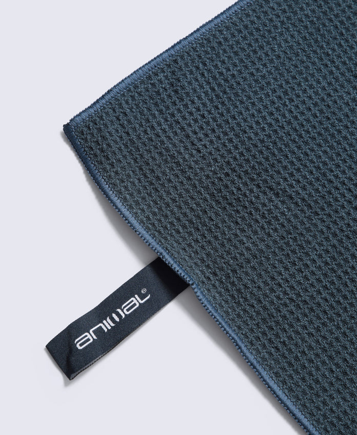 Waffle Microfibre Travel Towel 130 x 70cm - Dark Blue