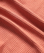 Waffle Microfibre Travel Towel 130 x 70cm - Rust