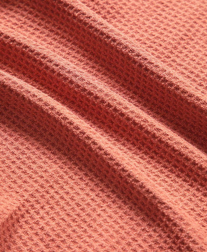 Waffle Microfibre Travel Towel 130 x 70cm - Rust