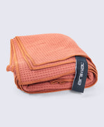 Waffle Microfibre Travel Towel 130 x 70cm - Rust