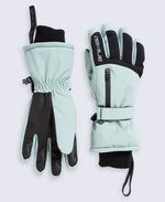 TechTherm Womens Waterproof Ski Gloves - Pale Green