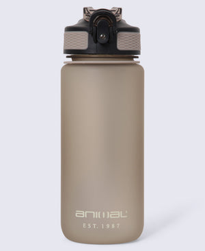 BPA Free Wide Push Lid Water Bottle 600ml - Beige