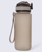 BPA Free Wide Push Lid Water Bottle 600ml - Beige