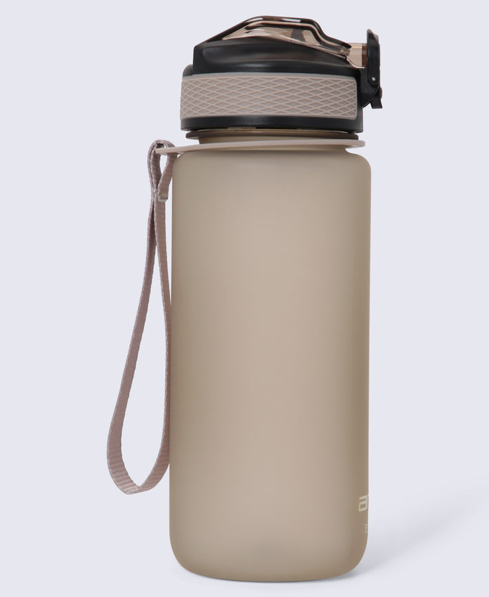 BPA Free Wide Push Lid Water Bottle 600ml - Beige
