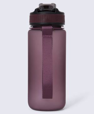 BPA Free Wide Push Lid Water Bottle 600ml - Burgundy