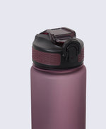 BPA Free Wide Push Lid Water Bottle 600ml - Burgundy