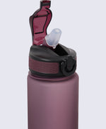BPA Free Wide Push Lid Water Bottle 600ml - Burgundy