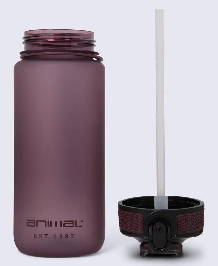 BPA Free Wide Push Lid Water Bottle 600ml - Burgundy