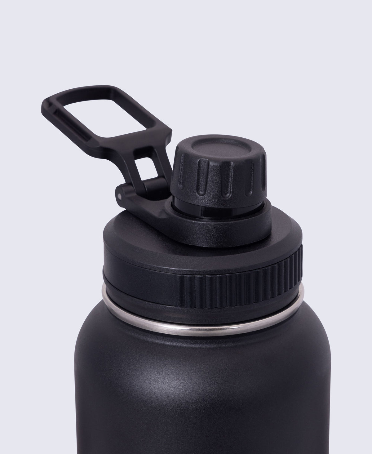 Insulated Bottle with Handle 1L - Black