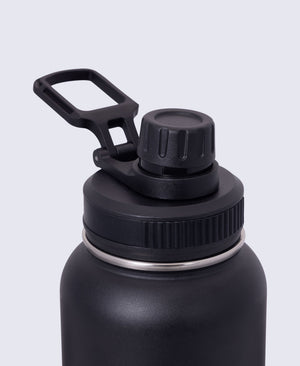 Insulated Bottle with Handle 1L - Black