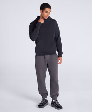 Jude Mens Travel Pique Hoodie - Black